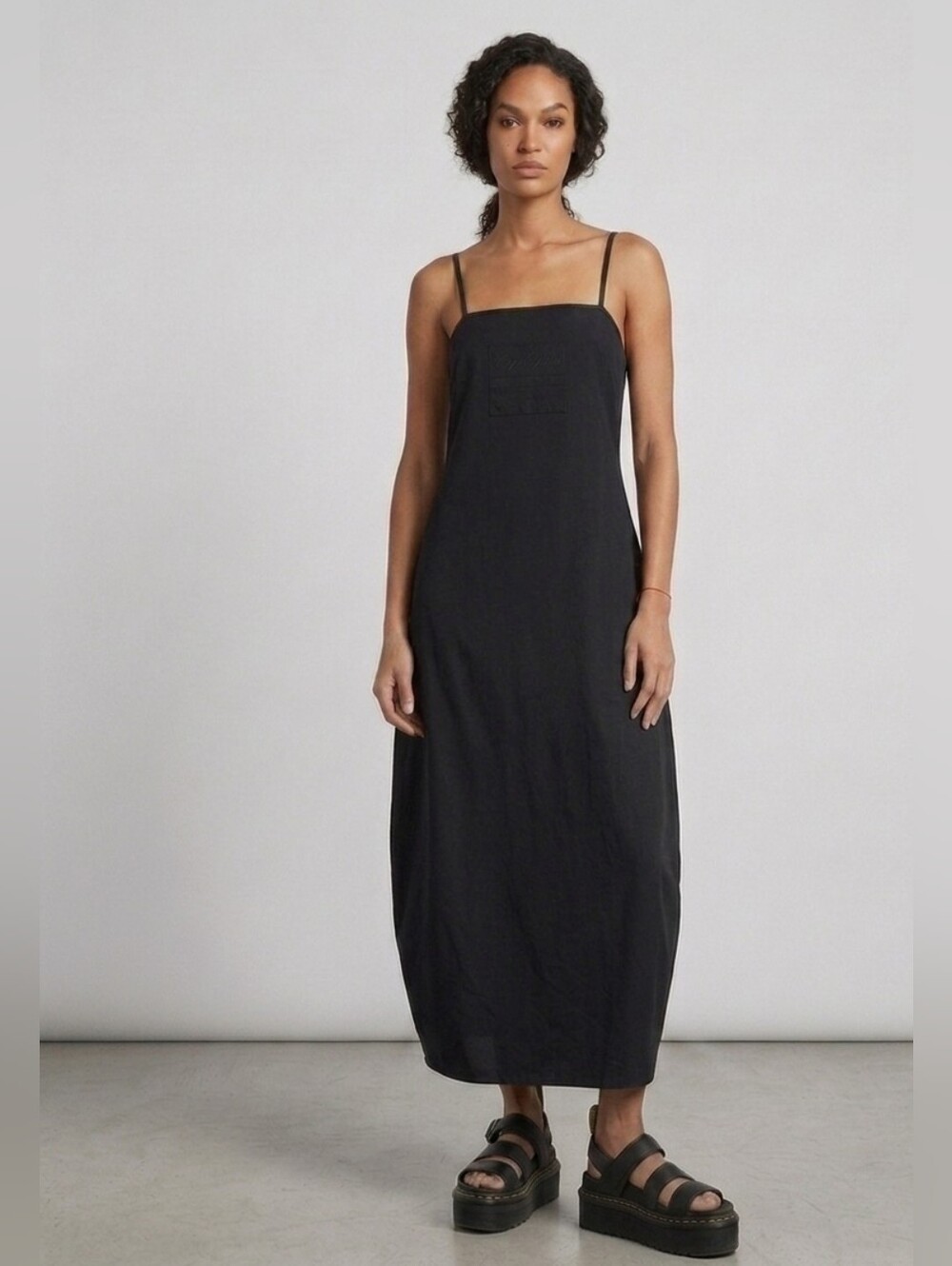 Vintage Cop Copine | Asymmetrical Industrial Y2K Maxi Dress